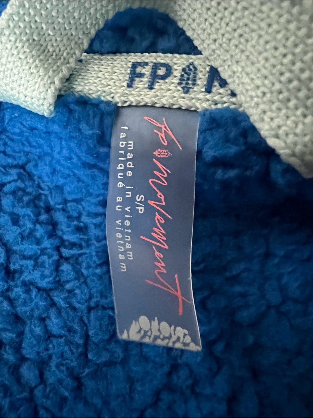 FP Movement Mountain High Half-Zip Fleece in Midatlantic Combo Size Small NEW - Picture 7 of 12